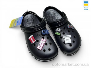 Крокси дитячі 329 чорний Dago чорний  оптом от Optomarket