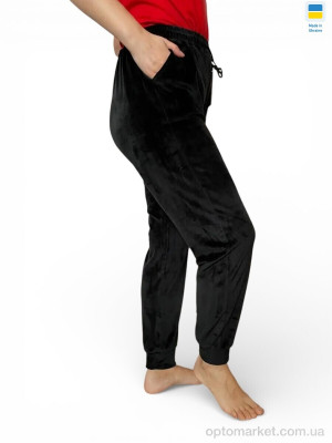 Спортивні штаны жіночі 330018 чорний Sport style чорний  оптом от Optomarket