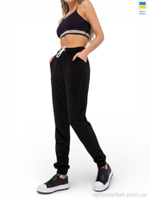 Спортивні штаны жіночі 330018 чорний Margo чорний  оптом от Optomarket