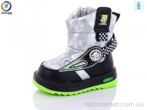 Дутики дитячі 3312-C13 Леопард сірий  оптом от Optomarket