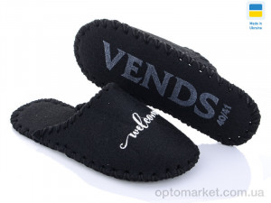 Капці чоловічі 332M черный Vends чорний  оптом от Optomarket
