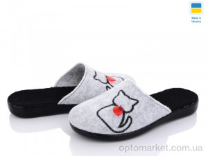 Капці жіночі 341 Klerotex сірий  оптом от Optomarket