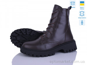 Черевики жіночі 3416-6M Ailinda коричневий оптом от Optomarket