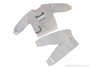 Комплекти дитячі дитячі 3451 бежевий реглан-штани Eymus Kids бежевий  оптом от Optomarket