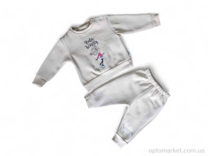 Комплекти дитячі дитячі 3476 капучіно реглан-штани Eymus Kids бежевий  оптом от Optomarket