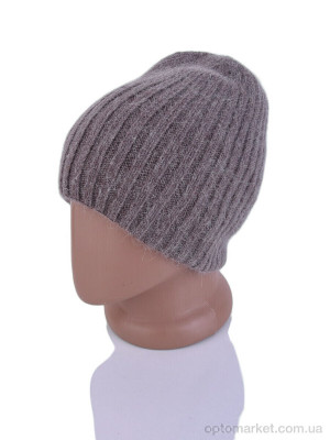 Шапка жіночі 3499-2 brown Red Hat коричневий  оптом от Optomarket