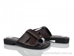 Шльопанці жіночі 3552-140 LianZuXiang коричневий  оптом от Optomarket