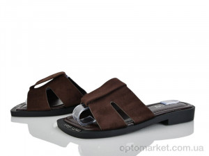 Шльопанці жіночі 3552-142 LianZuXiang коричневий оптом от Optomarket