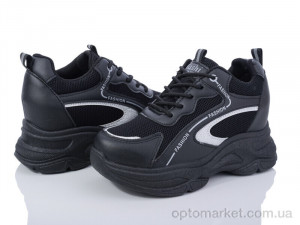 Кросівки жіночі 3565-565-1 Мир чорний  оптом от Optomarket