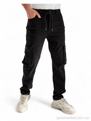 Джинси чоловічі 357-1 фліс Vingvgs чорний  оптом от Optomarket