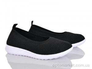 Балетки жіночі 369-278 Бабочка-Mengfuna-AESD чорний оптом от Optomarket