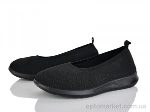 Балетки жіночі 369-279 Бабочка-Mengfuna-AESD чорний  оптом от Optomarket