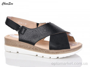 Босоніжки жіночі 37318-1 Chunsen чорний  оптом от Optomarket