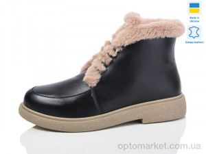 Черевики жіночі 377 ч.+кап.к. зима Sali чорний  оптом от Optomarket