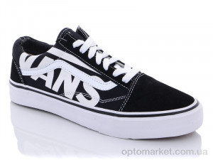 Кросівки чоловічі 382A black V-ans чорний  оптом от Optomarket