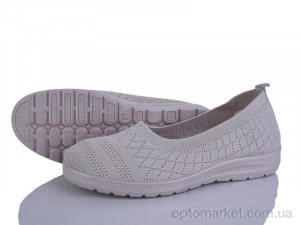 Балетки жіночі 394-615 Бабочка-Mengfuna-AESD бежевий  оптом от Optomarket