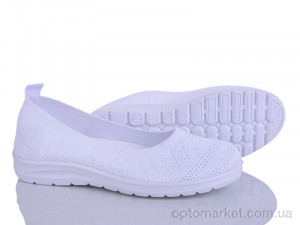 Балетки жіночі 394-616 Бабочка-Mengfuna-AESD білий оптом от Optomarket