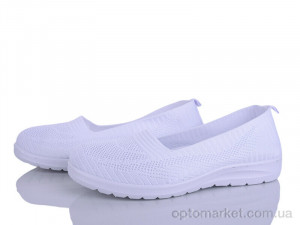 Балетки жіночі 394-623 Бабочка-Mengfuna-AESD білий оптом от Optomarket