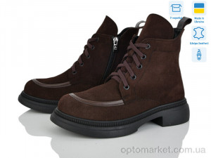 Черевики жіночі 398-44D Ailinda коричневий  оптом от Optomarket