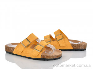 Шльопанці жіночі 403-767 Бабочка-Mengfuna-AESD жовтий  оптом от Optomarket