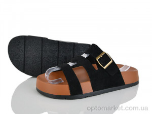 Шльопанці жіночі 404-774 Бабочка-Mengfuna-AESD чорний  оптом от Optomarket