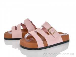 Шльопанці жіночі 404-776 Бабочка-Mengfuna-AESD рожевий  оптом от Optomarket