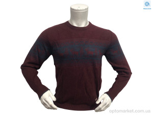 Светр чоловічі 4062 бордовий (M-XL) Pool Park бордовий оптом от Optomarket