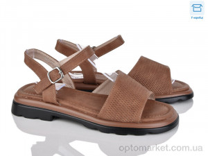 Босоніжки жіночі 4075-DZ01-5 PLPS коричневий  оптом от Optomarket