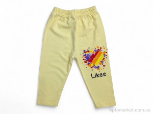 Капрі дитячі 4076-3 жовтий Basak Kids жовтий  оптом от Optomarket