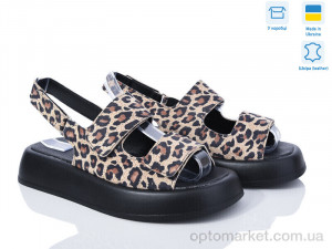 Босоніжки жіночі 4077-59 лео A.N.I.One коричневий  оптом от Optomarket