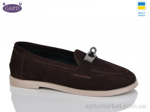 Туфлі жіночі 409 корич замш Garti коричневий  оптом от Optomarket