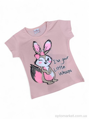 Футболка дитячі 4094 пудра Whoops Kids рожевий  оптом от Optomarket