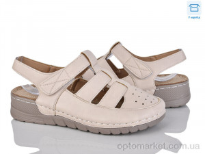 Босоніжки жіночі 4105-8012-3 WSMR бежевий  оптом от Optomarket