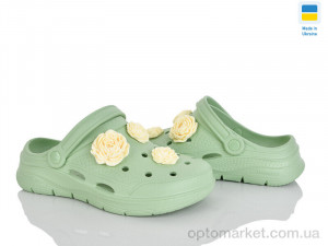 Крокси жіночі 411 фісташки Dago зелений оптом от Optomarket