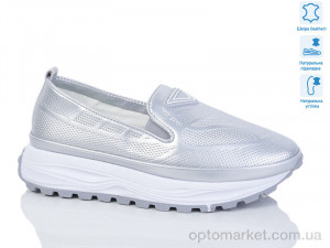 Сліпони жіночі 4165-4 E.C.Shine срібний  оптом от Optomarket