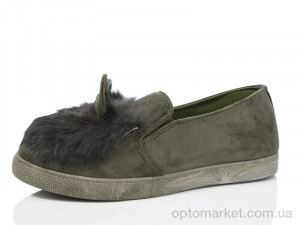 Сліпони жіночі 4201-3 Jibukang зелений  оптом от Optomarket