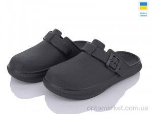 Крокси жіночі 421 чорний Dago чорний  оптом от Optomarket