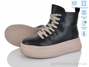 Черевики жіночі 4256-AG184-B ITTS чорний  оптом от Optomarket