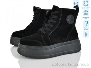 Черевики жіночі 4256-AG185-1 ITTS чорний  оптом от Optomarket