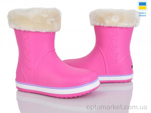 Чоботи з піни дитячі 4258-5021-9A Cross рожевий  оптом от Optomarket