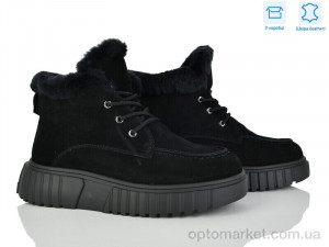 Черевики жіночі 4290-B7788-7 black Hoseily чорний оптом от Optomarket