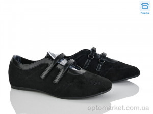 Балетки жіночі 4330-W5231-13 Mei De Li чорний  оптом от Optomarket