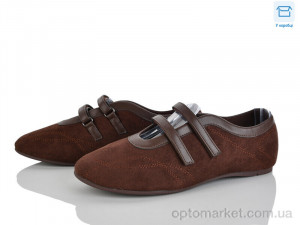 Балетки жіночі 4330-W5231-14 Mei De Li коричневий  оптом от Optomarket