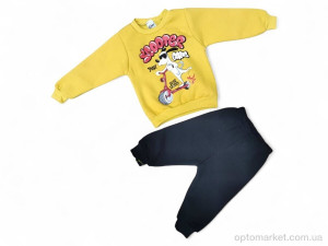 Комплекти дитячі дитячі 43627 жовтий реглан-штани NNK Kids жовтий  оптом от Optomarket