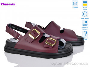 Босоніжки жіночі 4534 бордо ш. Gama бордовий  оптом от Optomarket