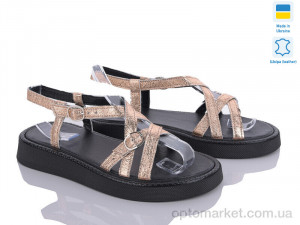 Босоніжки жіночі 465 золото G-AYRA золотий  оптом от Optomarket