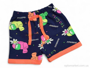 Шорти дитячі 4838 синьо-помаранчевий Peti Babe синій  оптом от Optomarket
