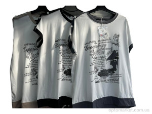 Футболка жіночі 50 білий Aidin білий  оптом от Optomarket