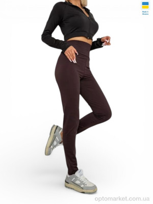 Лосини жіночі 5000 шоколад Sport style коричневий  оптом от Optomarket