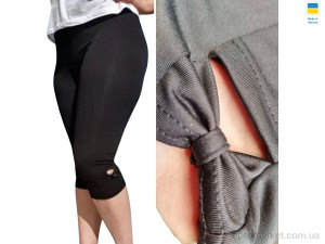 Капрі жіночі 50271 чорний Sport style чорний  оптом от Optomarket